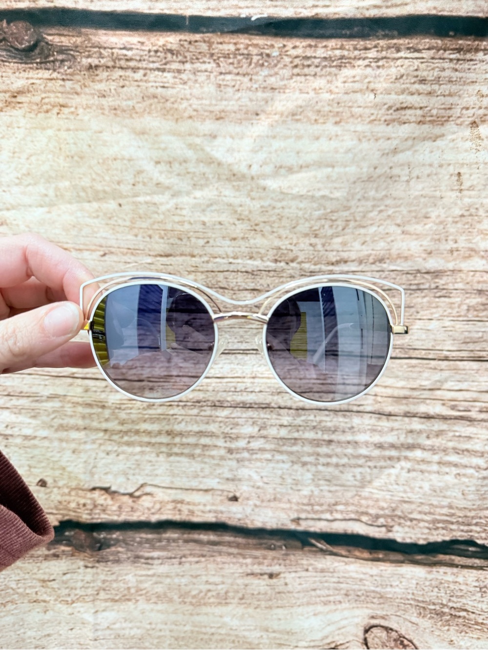 Round-Cat Eye Sunglasses